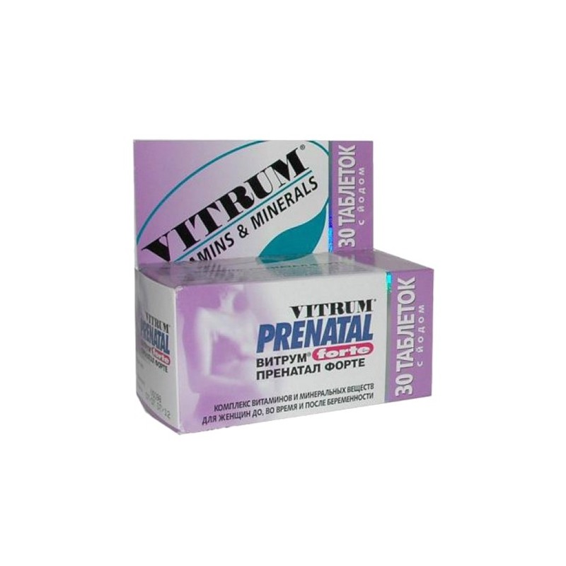 Buy Vitrum Prenatal Forte Tablets 30 Pcs