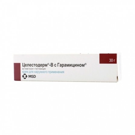 Buy Celestoderm B with garamicin cream for external use 30 g