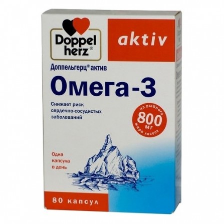 Buy Doppelgerts active Omega-3 capsules 80 pcs