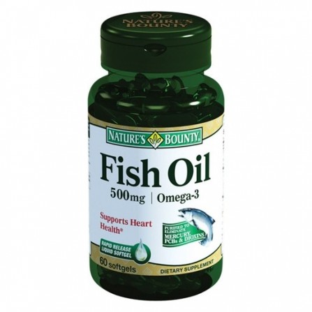 Buy Nature's Bounty Fish Oil Omega-3 Capsules 500mg N60