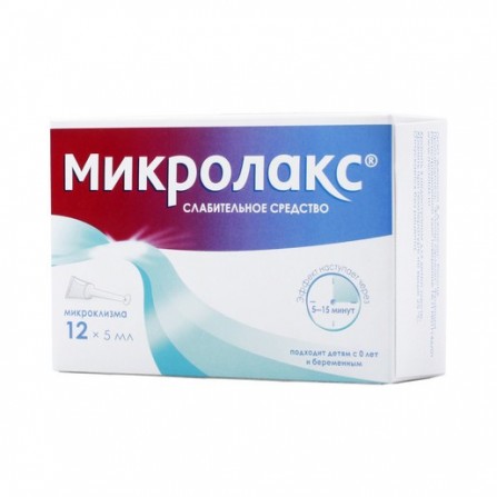 Buy Microlax solution for rectal microclysters 5 ml 12 pcs