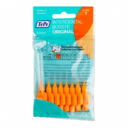 Buy TePe Original set of orange interdental brushes for hygienic care