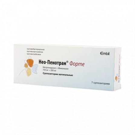 Buy Neo-penotran forte-l metronidazole / miconazole nitrate / lidocaine  750mg / 200mg / 100mg vaginal suppository 1's online with MedsGo. Price -  from