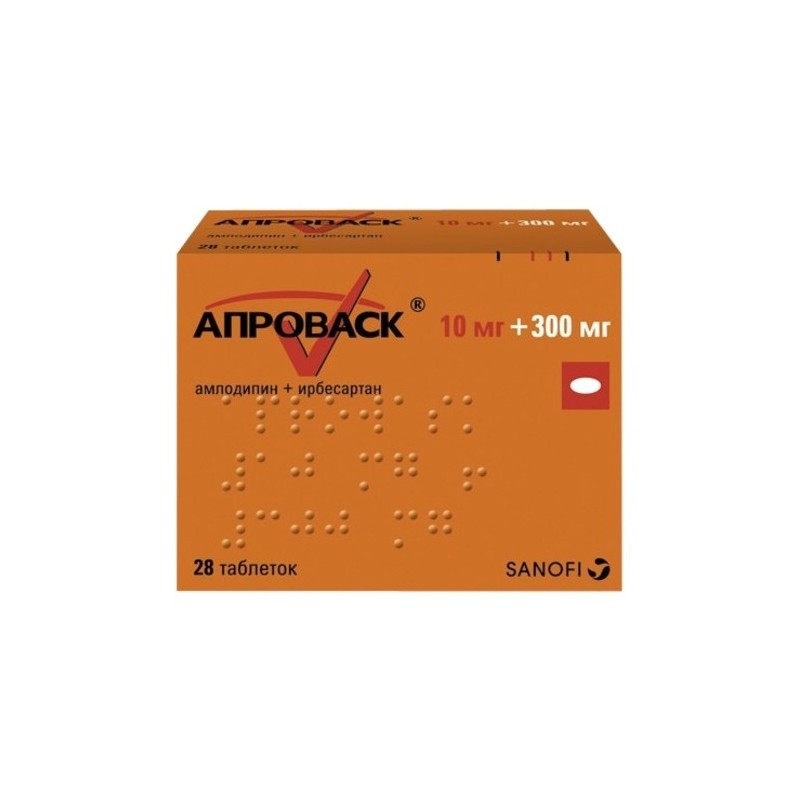 Acheter Aprovasc comprimés 10 mg + 300 mg 28 pcs