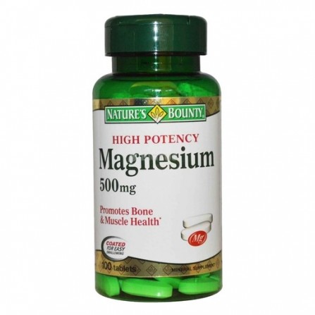 Buy Nature's Bounty Magnesium 500mg Tablets N100