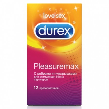 Buy Durex Pleamax condoms (with embossed stripes and dots) N12