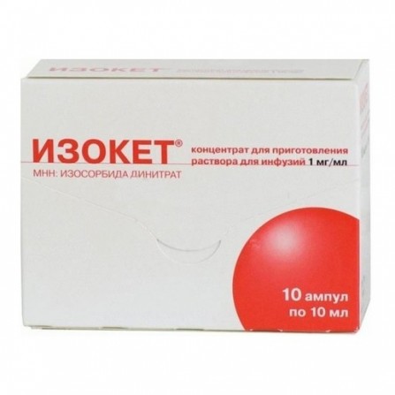 Isoket, solution for infusions of 0,1% 10 ml N10