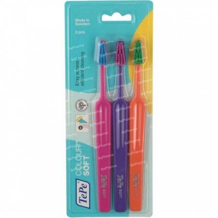 Buy Toothbrush TePe Color Soft with soft bristles