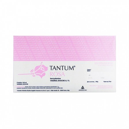 Buy Tantum Rose vaginal solution 0.1% vial syringe 140 ml 5 pcs