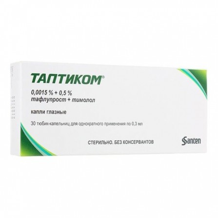 Buy Taptik eye drops 0.0015 + 0.5% 0.3 ml