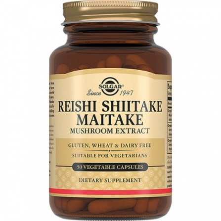 Buy Solgar Reishi Shiitake Mushroom Extract and Meytake Capsules 505mg N50