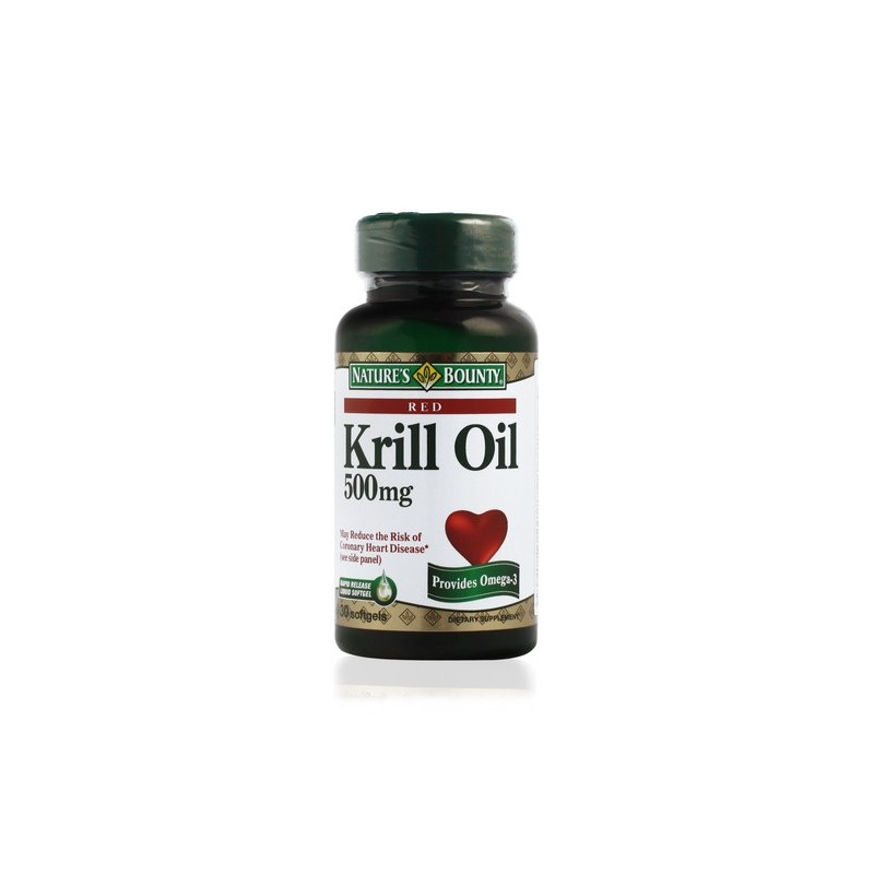 Buy Nature's Bounty Krill Oil Capsules 500mg N30