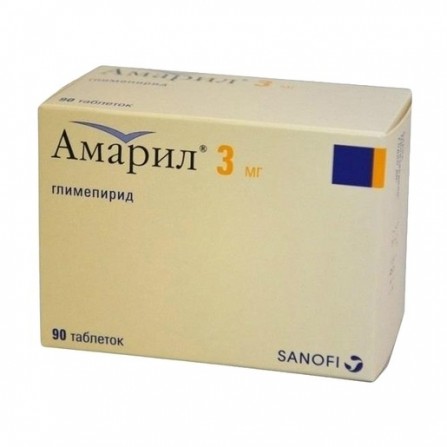 Buy Amaril tablets 3 mg 90 pcs