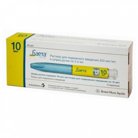 Buy Byeta solution of subcutaneous injection enter 250mkg  ml 2.4ml N1