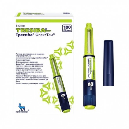 Buy Tresiba flekstach solution for subcutaneous injection 100e for ml 3 ml N5