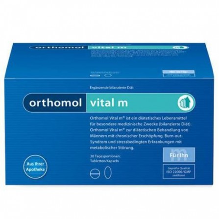 Buy Orthomol Vital-M Vitamins and Minerals for Men, 30 Servings