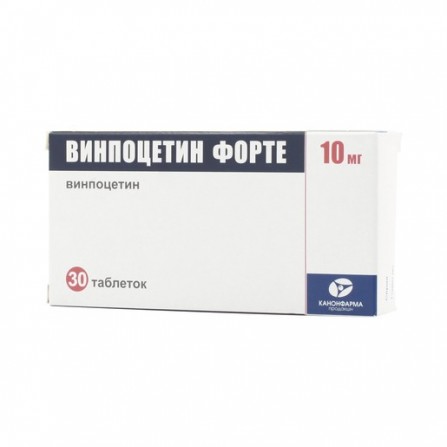 Buy Vinpocetine Forte Canon 10mg N30 Tablets
