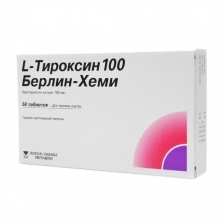 Buy L-thyroxine tablets 100mcg N50 Berlin-Chemie