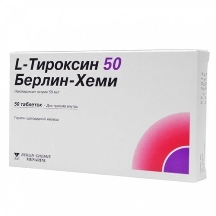 Buy L-thyroxine tablets 50mcg N50 Berlin-Chemie