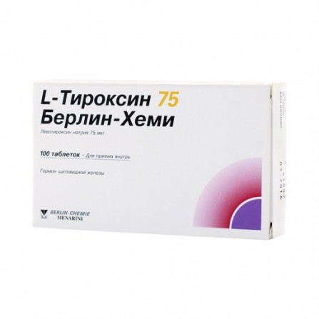 Buy L-thyroxine 75mkg tablets N100 Berlin-Chemie