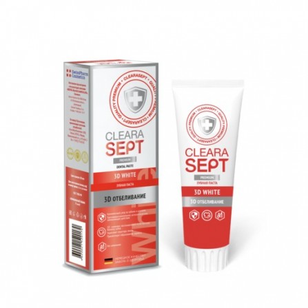 Buy ClearaSept Toothpaste 3D WHITE "3D Whitening" 75ml
