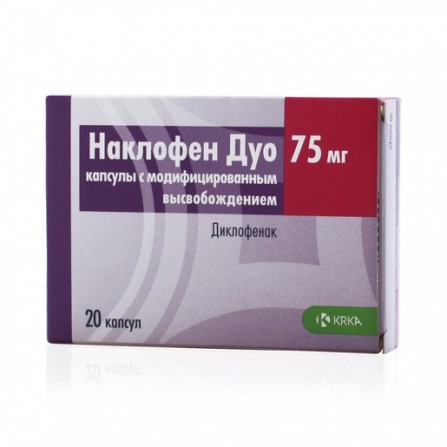 Buy Naklofen Duo capsules with modified high. 75mg N20