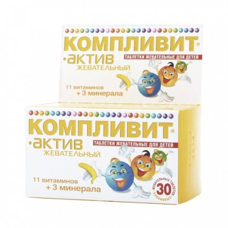 Buy Complivit-active tablets chewing banana N30