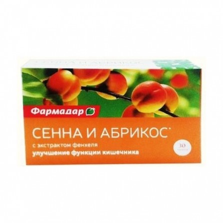 Buy Farmadar complex of extracts of senna, fennel and apricot tablets N30