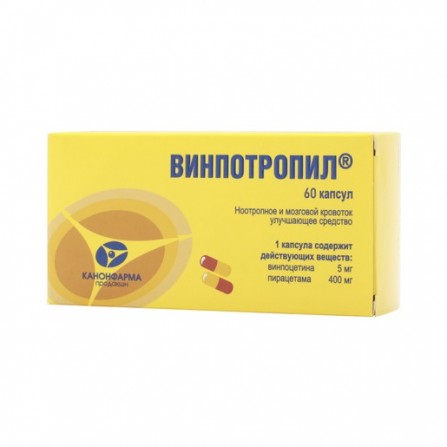Buy Vinpotropil capsules 5 mg + 400 mg 60 pcs