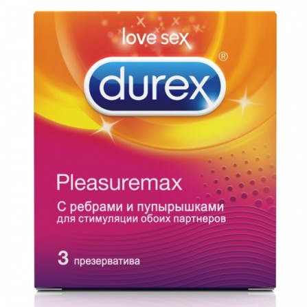 Buy Durex Pleamax condoms (with embossed stripes and dots) N3