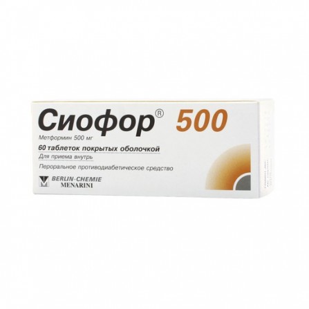 Buy Siofor 500mg N60 coated tablets