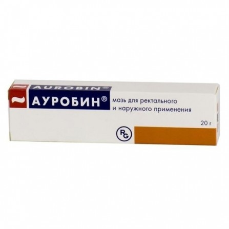 Buy Aurobin ointment for rectal and external use of 20 g