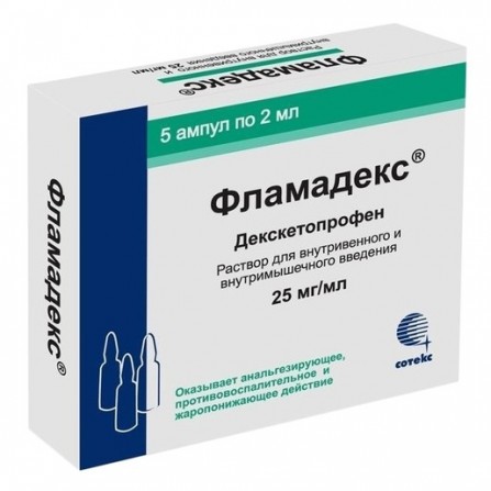 Buy Flamadex injection solution 25mg  ml 2ml N5