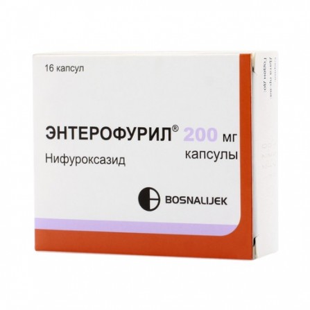 Buy Enterofuril capsules 200 mg 16 pcs