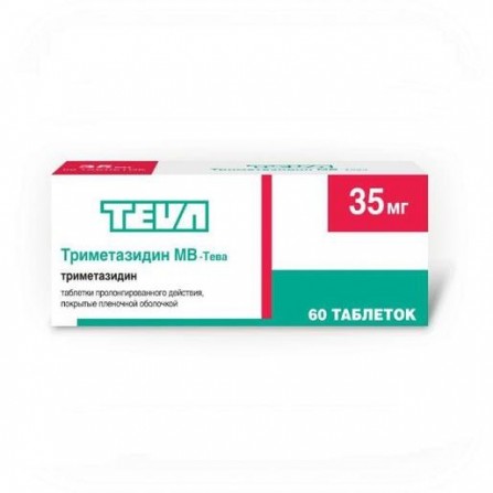 Buy Trimetazidine mv - Teva coated tablets prolonged 35mg N60
